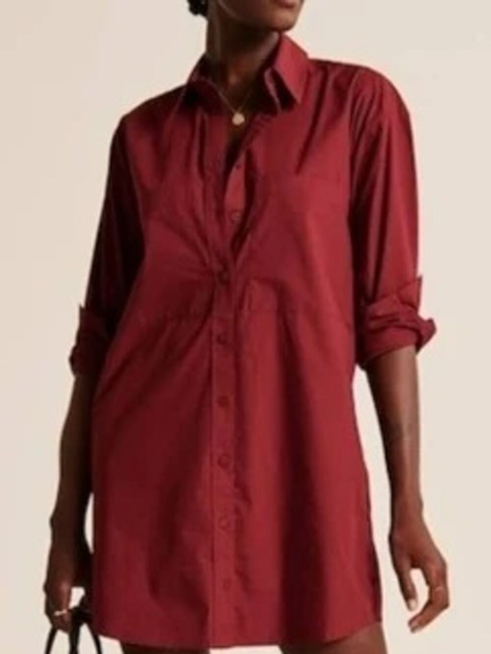 Abercrombie & Fitch Womens Capsule Shirt Dress Fall Transitional Work Small